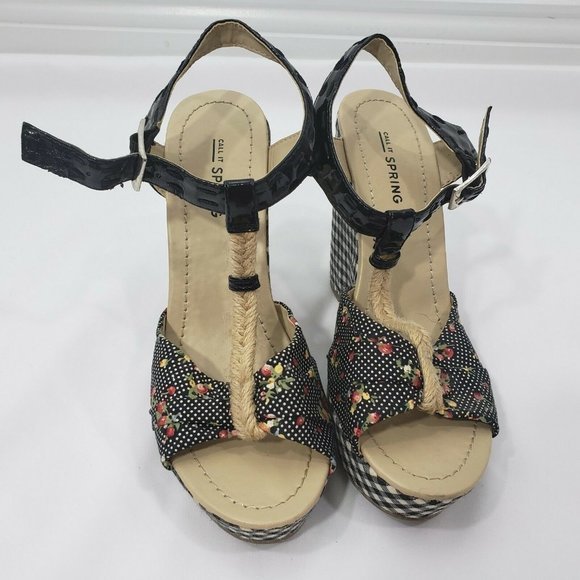 Call It Spring Womens T-Strap Wedge Sandals 7 US 3 - Picture 3 of 6